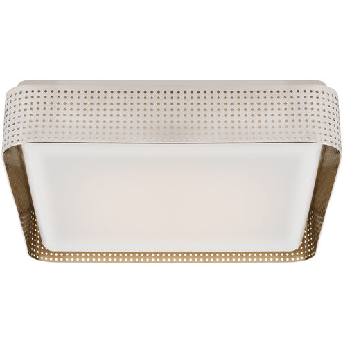 Kelly Wearstler Precision LED 16 inch Polished Nickel Square Flush Mount Ceiling Light