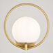 Bucktown LED 9.5 inch Natural Brass Wall Light