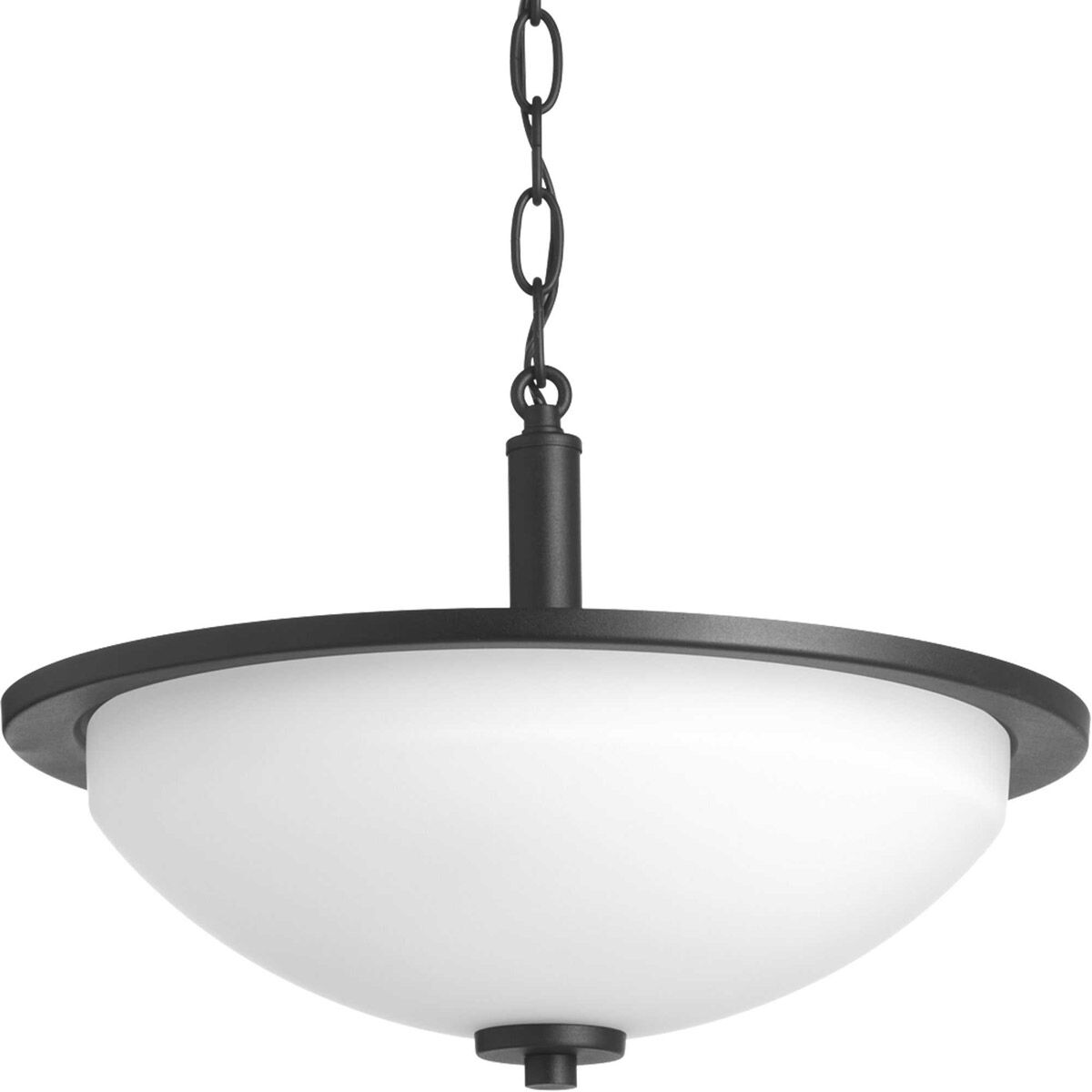Replay 2 Light 14.75 inch Black Semi-Flush Mount Ceiling Light