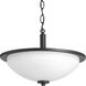 Replay 2 Light 15 inch Textured Black Semi-Flush Mount Ceiling Light