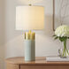 Signature 27.75 inch 100 watt Soft Brass and Natural Cement Table Lamp Portable Light