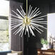 Utopia 9 Light 32 inch Satin Brass Pendant Chandelier Ceiling Light, Large