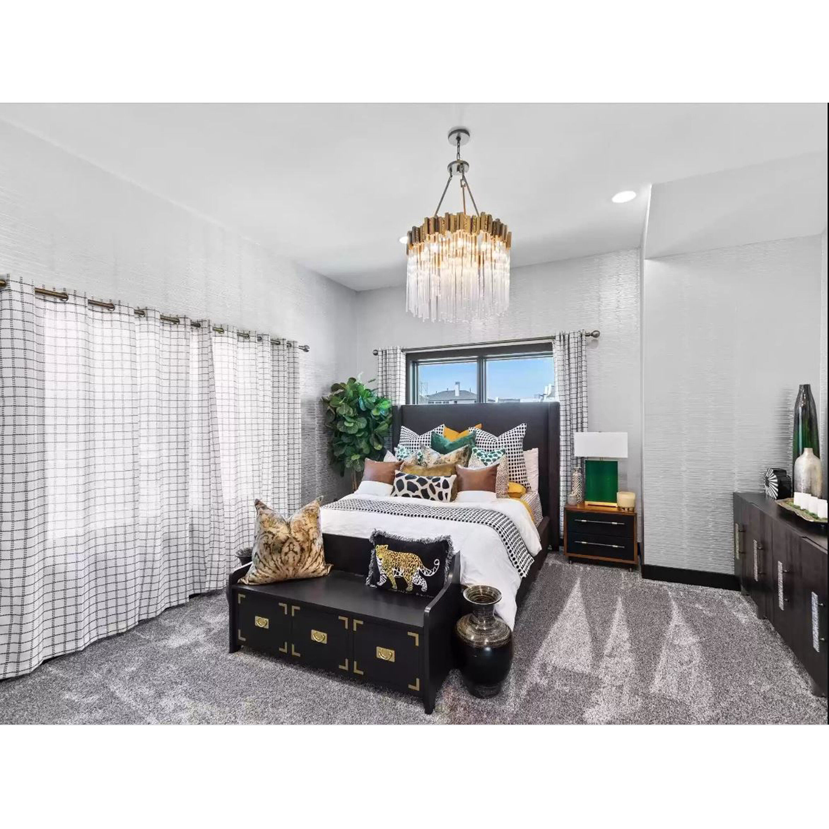 Matrix 10 Light 30 inch Havana Gold Chandelier Ceiling Light