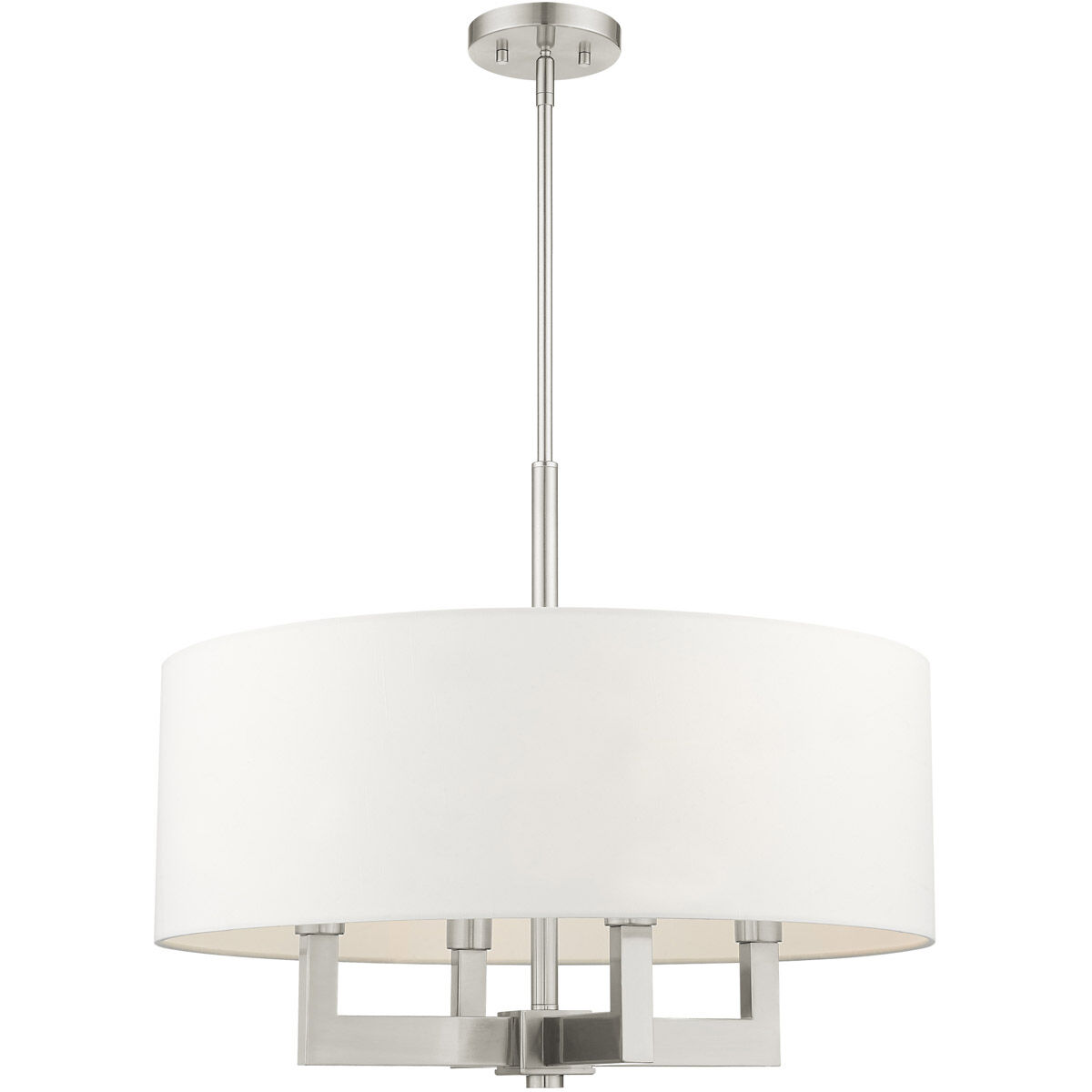Cresthaven 4 Light 24 inch Brushed Nickel Chandelier Ceiling Light