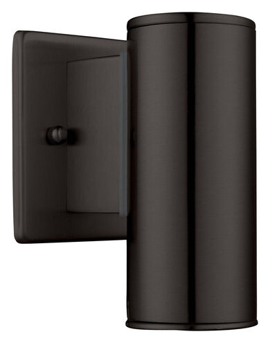 Riga 1 Light 6 inch Matte Black Outdoor Wall Light