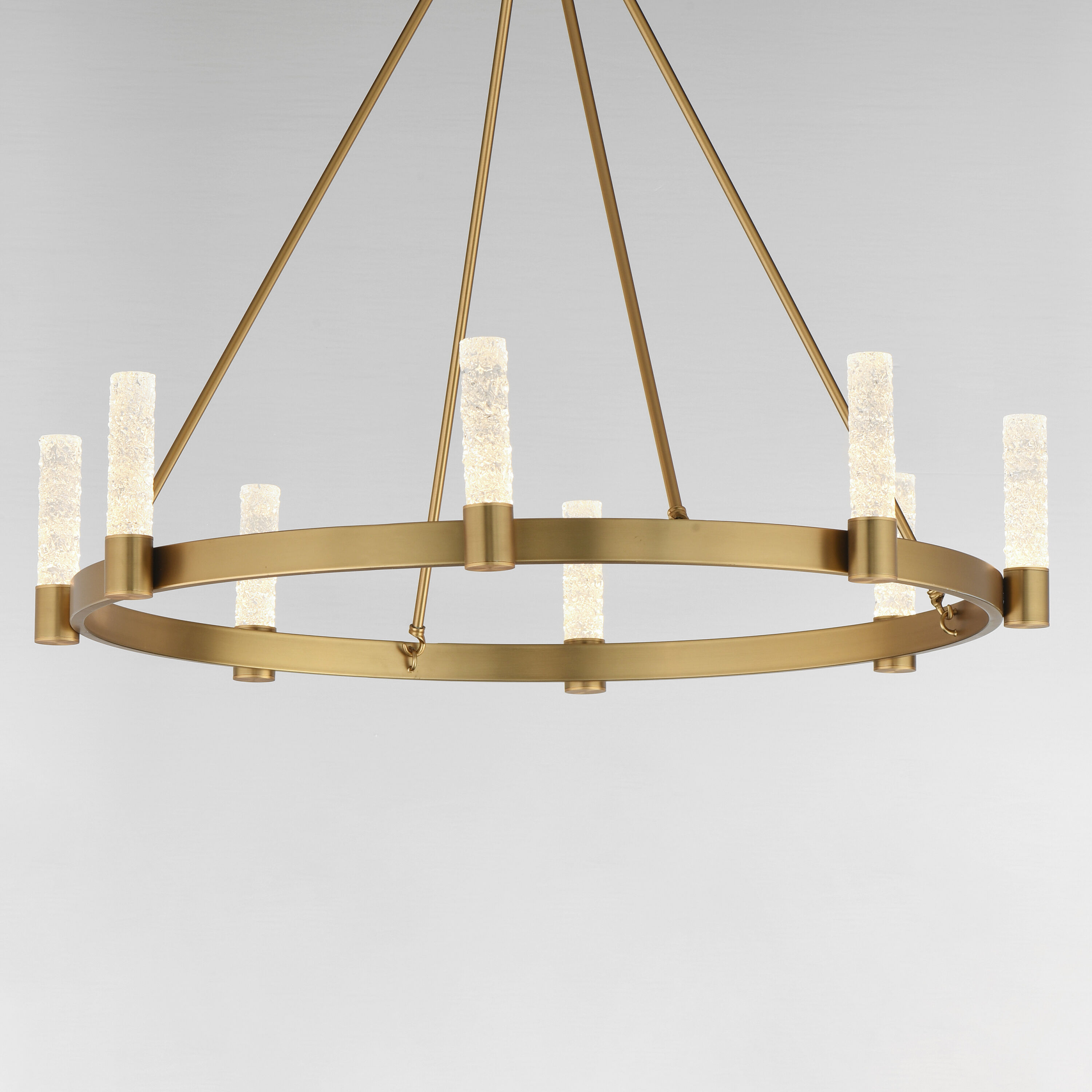 Duchess LED 36 inch Natural Aged Brass Chandelier Ceiling Light