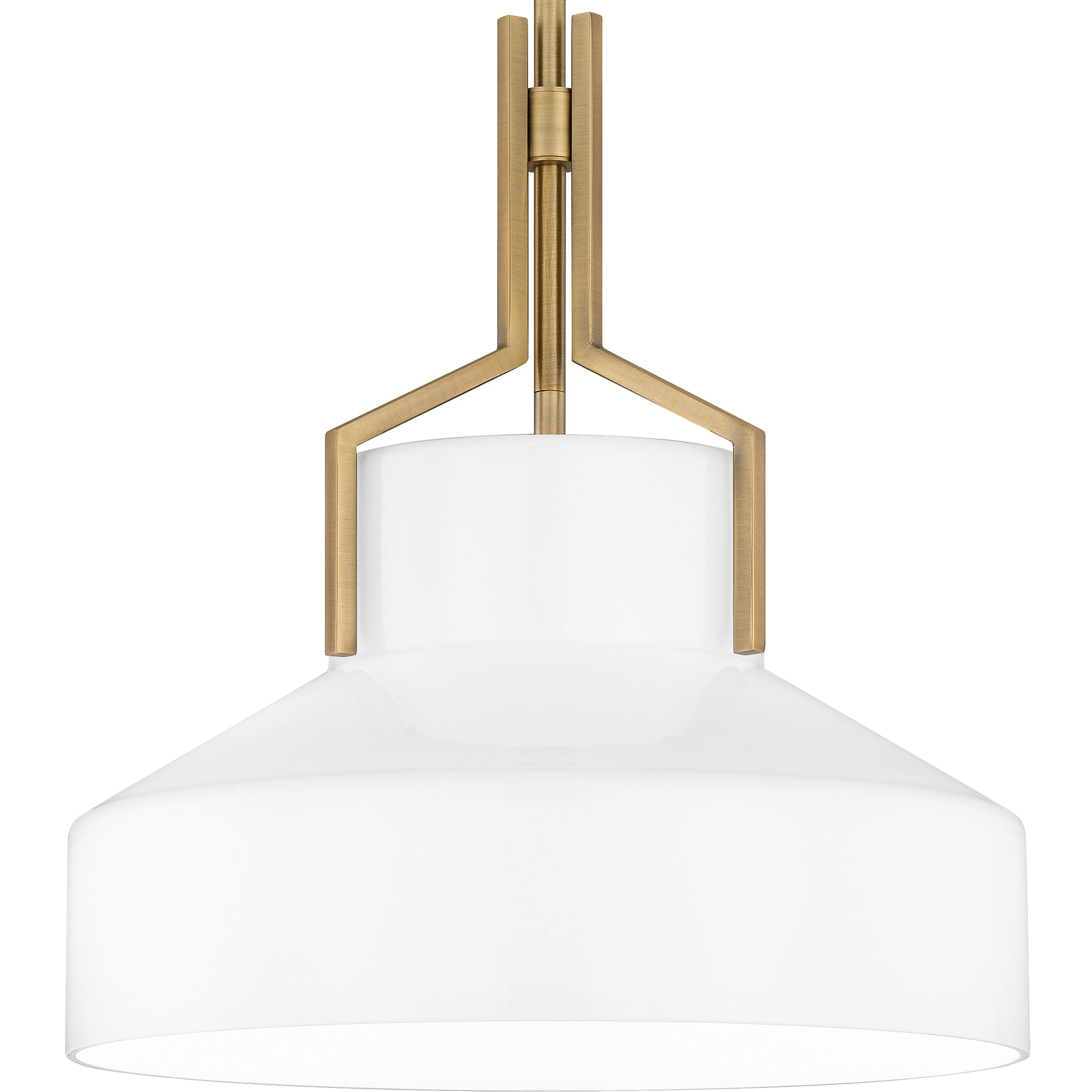 Brecken 2 Light 14.75 inch Aged Brass Pendant Ceiling Light