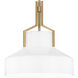 Brecken 2 Light 14.75 inch Aged Brass Pendant Ceiling Light