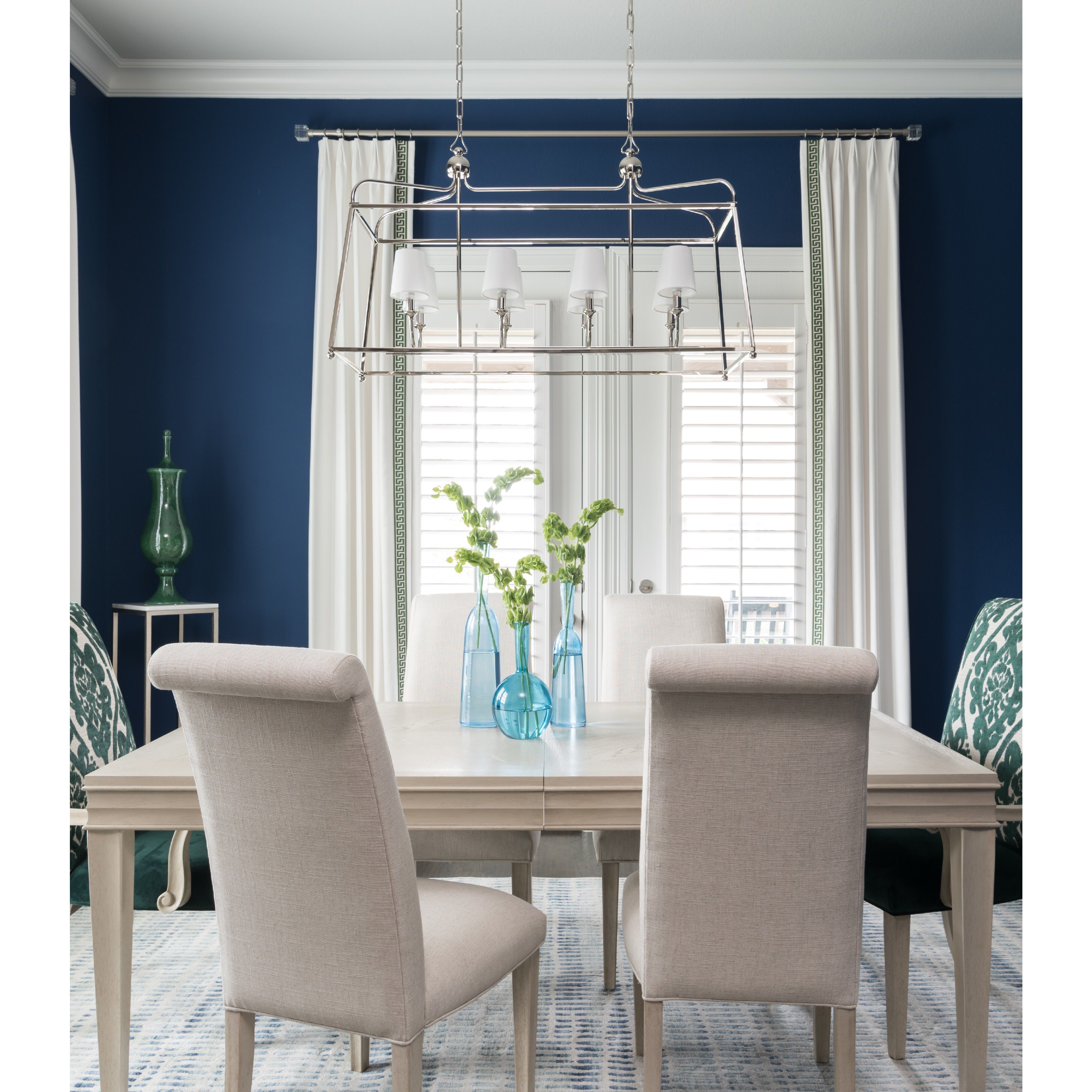 Sylvan 8 Light 42 inch Polished Nickel Chandelier Ceiling Light