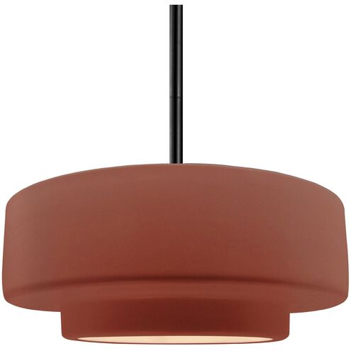 Radiance 1 Light 14.5 inch Canyon Clay and Matte Black Pendant Ceiling Light
