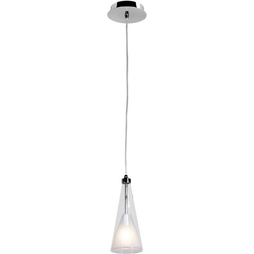 Icicle LED 4 inch Chrome Pendant Ceiling Light