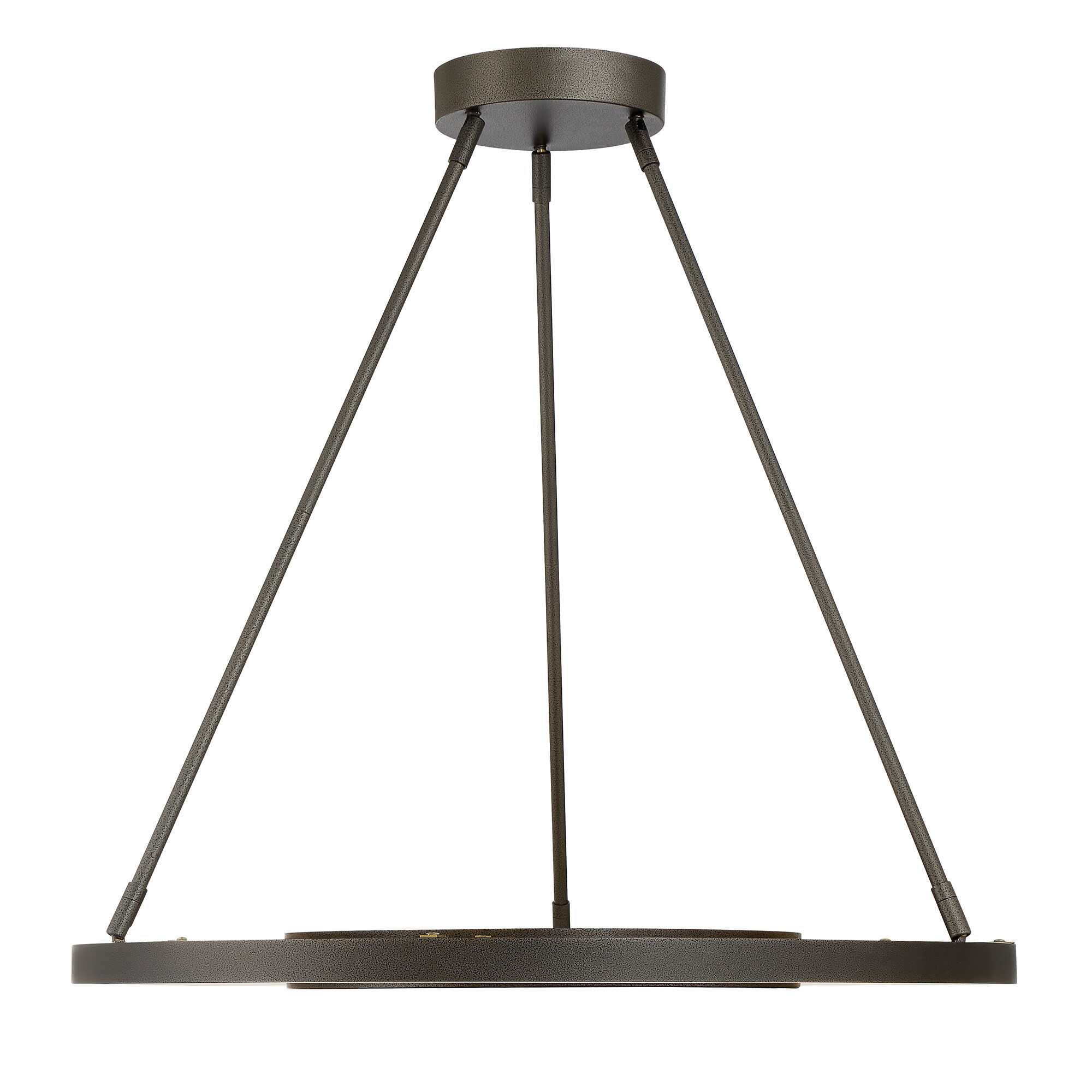 Tribeca LED 28 inch Smoked Iron And Soft Brass Pendant Ceiling Light