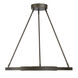 Tribeca LED 28 inch Smoked Iron And Soft Brass Pendant Ceiling Light