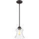 Vintage 1 Light 7.5 inch English Bronze Mini-Pendant Ceiling Light, Essentials