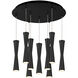 Robson Multi Pendant Ceiling Light in Black