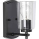 Adley 1 Light 5 inch Matte Black Bath Vanity Wall Light