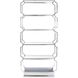 Scola 90.5 X 43.5 inch Silver Etagere