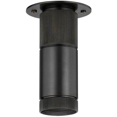 Dighton 1 Light 4.75 inch Distressed Bronze Flush Mount Ceiling Light