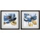 Florals Collection Blue Framed Art