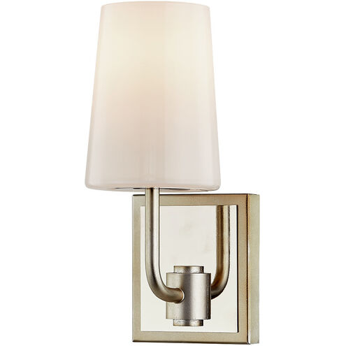 Simone 1 Light 4.5 inch Warm Silver Leaf Bath and Vanity Wall Light