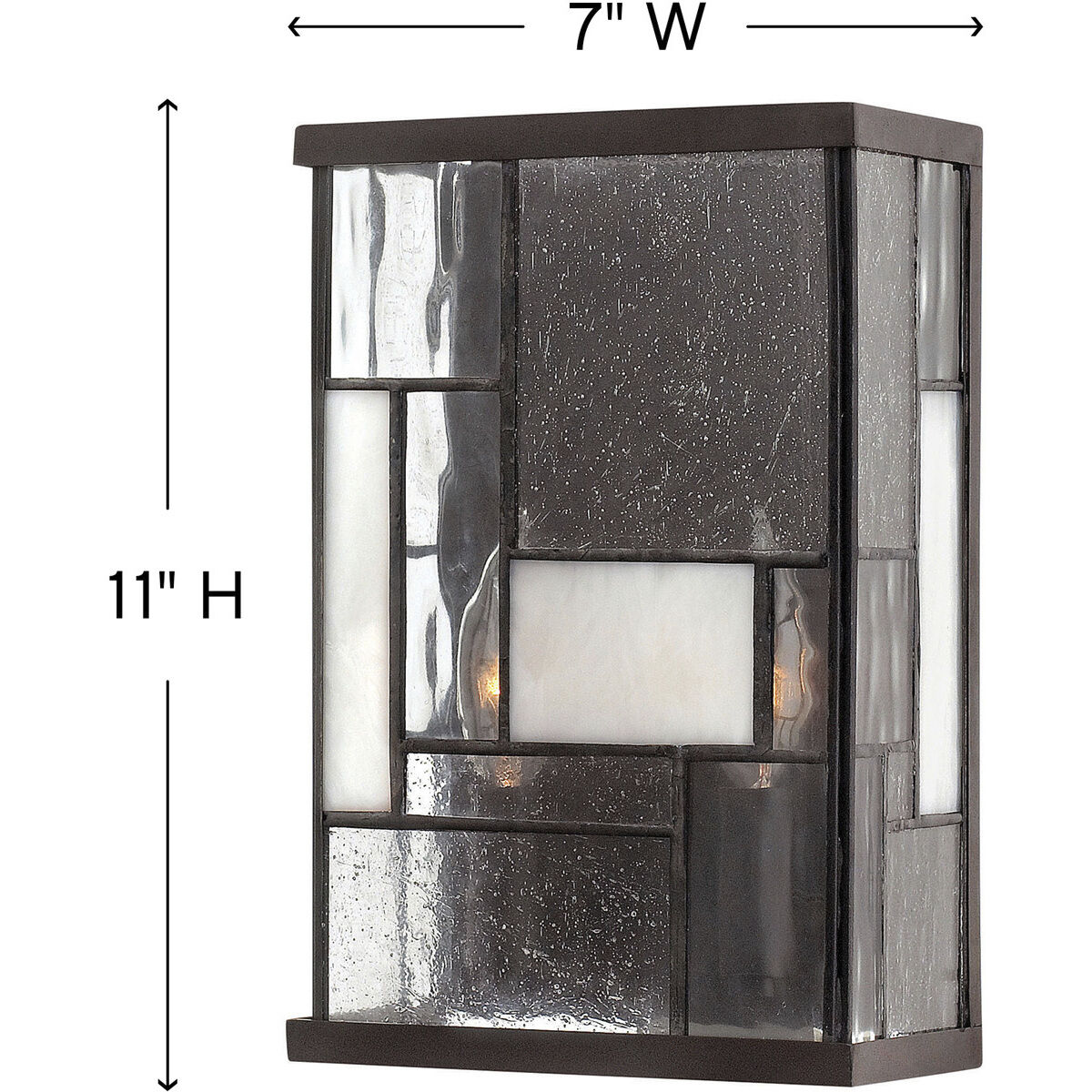 Mondrian 2 Light 7 inch Buckeye Bronze ADA Indoor Wall Sconce Wall Light