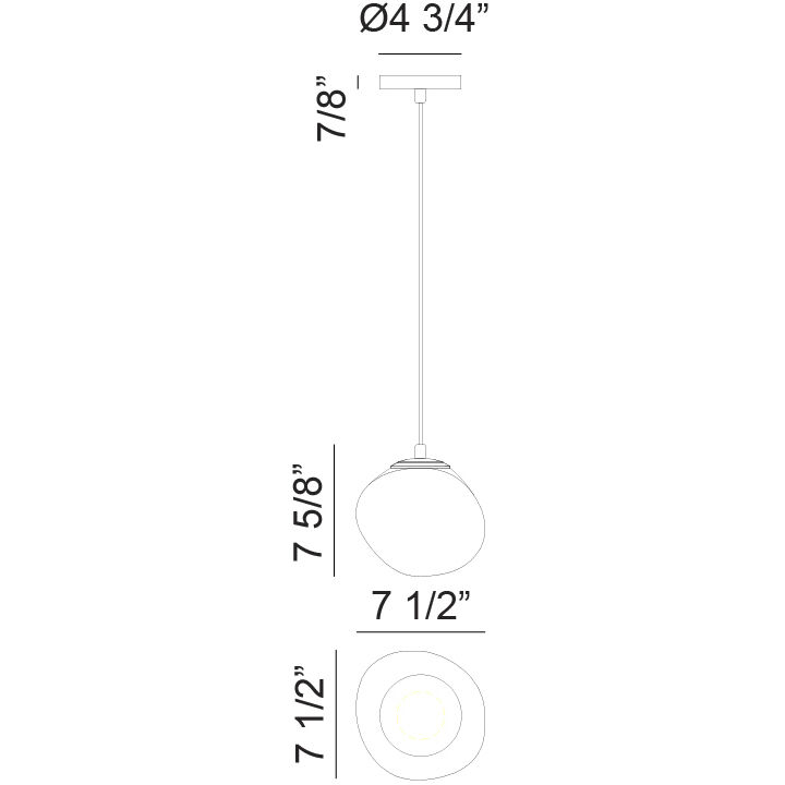 Melotte 1 Light 7.5 inch Black Chandelier Ceiling Light in Black and Opal Glass