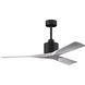 Atlas Nan 52 inch Matte Black with Barn Wood Tone Blades Ceiling Fan