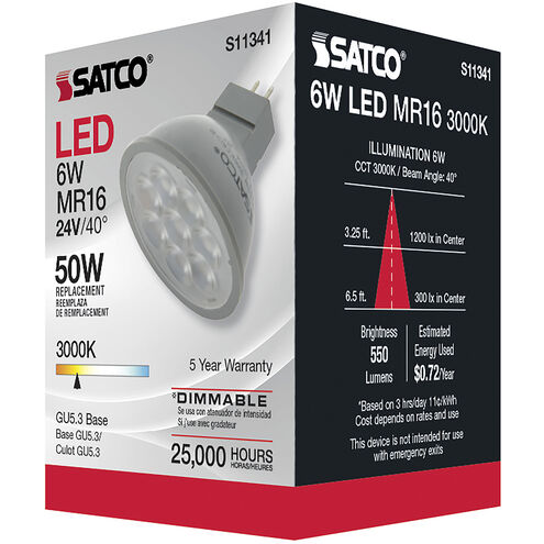 Lumos LED MR16 6.00 watt 3000K Light Bulb