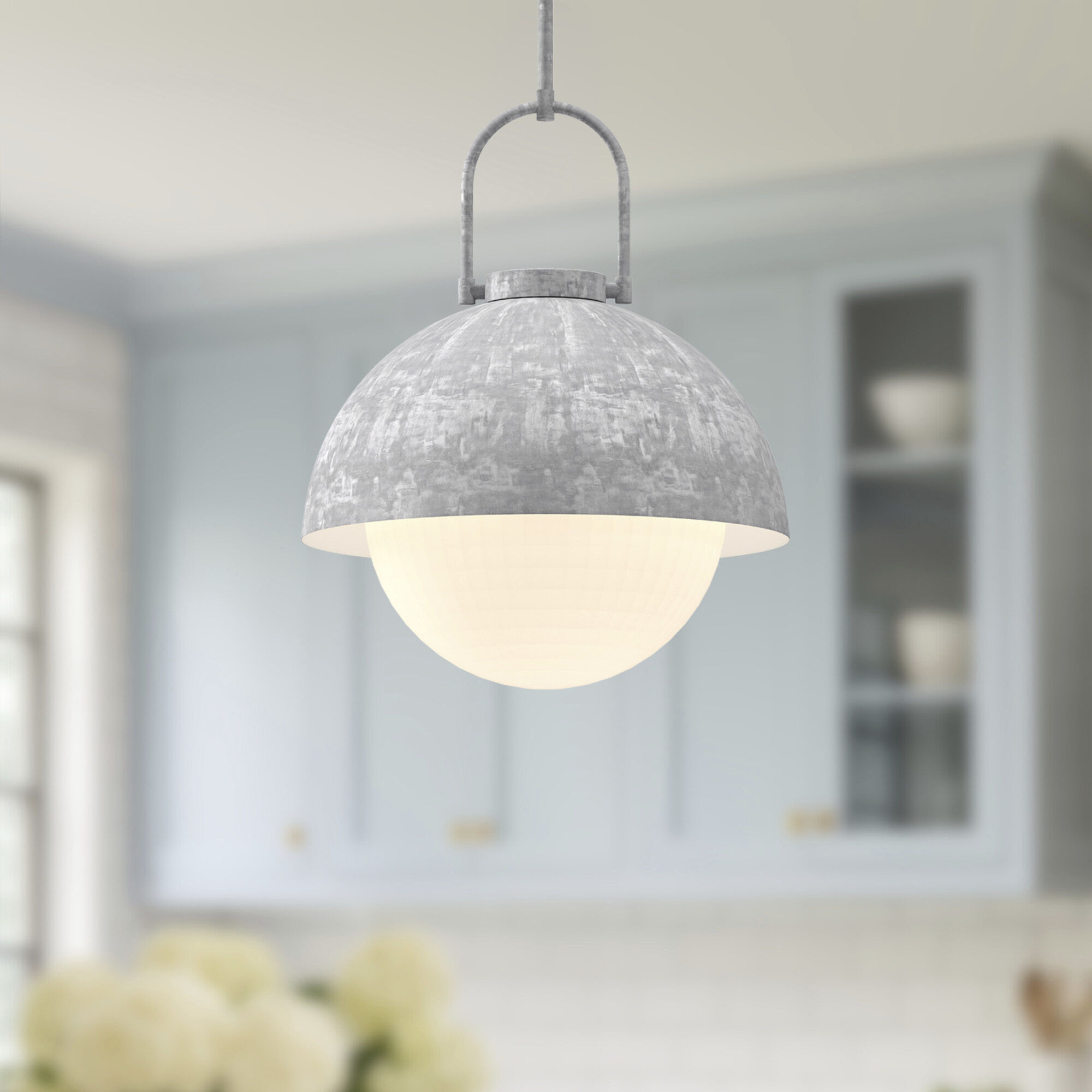 Alora Mood Harper Pendant Ceiling Light in Steel