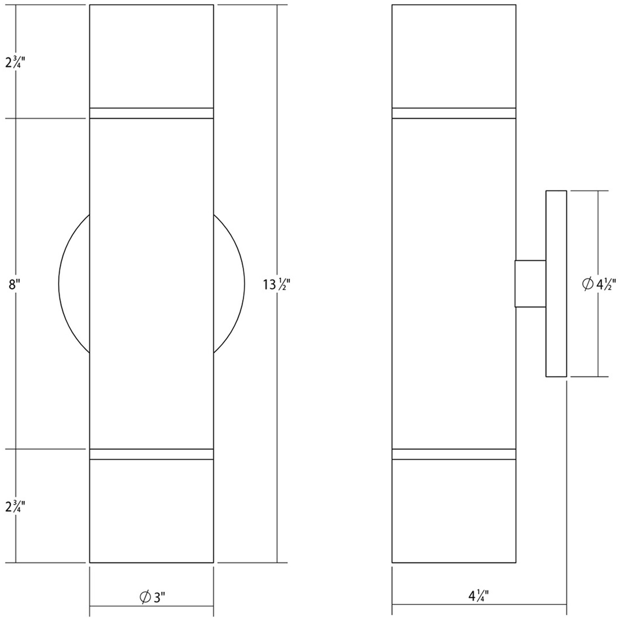 ALC LED 3 inch Satin Nickel ADA Wall Sconce Wall Light