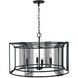 Lennon 4 Light 26 inch Matte Black Pendant Ceiling Light