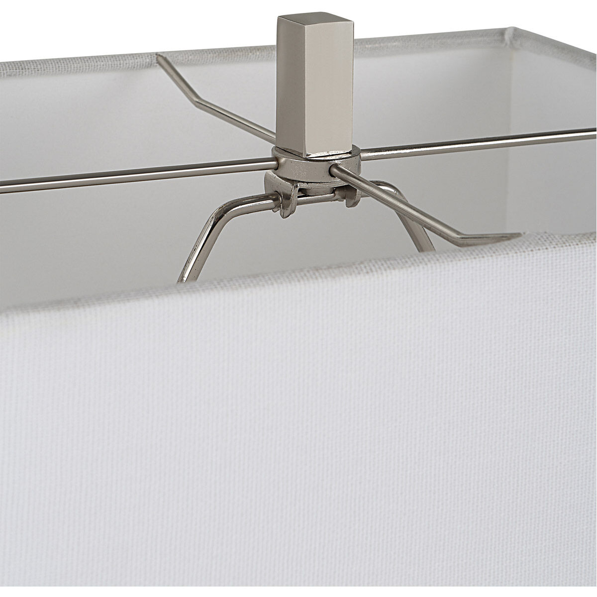 Pilaster 27 inch 100.00 watt Black Marble and Polished Nickel Table Lamp Portable Light