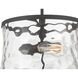 Clarvyn 2 Light 12 inch Matte Black Semi-Flush Mount Ceiling Light