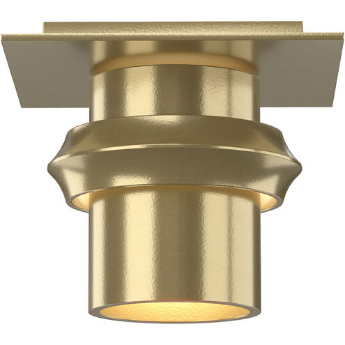 Twilight 1 Light 6 inch Modern Brass Flush Mount Ceiling Light