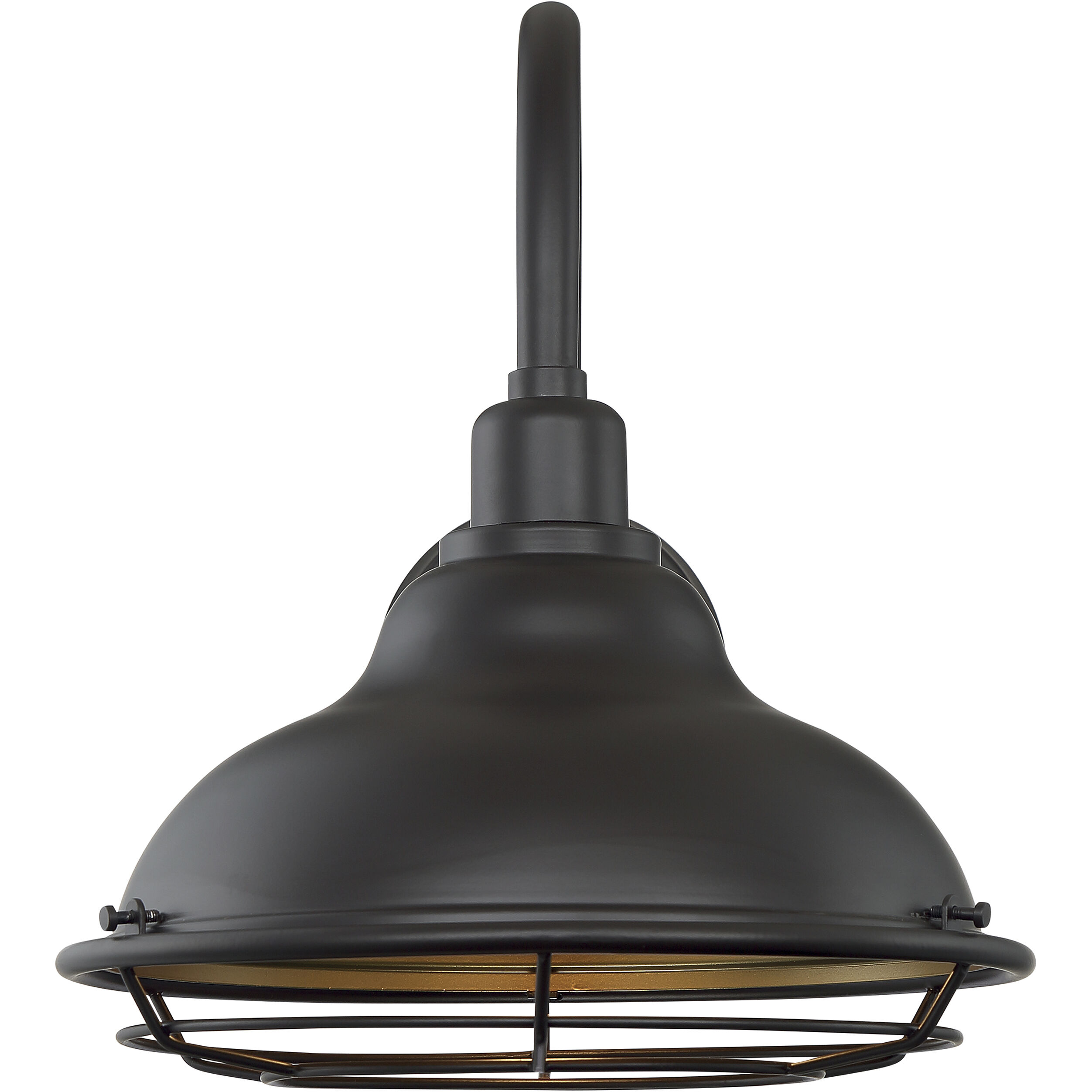 Newbridge 1 Light 14 inch Dark Bronze and Gold Outdoor Wall Fixture