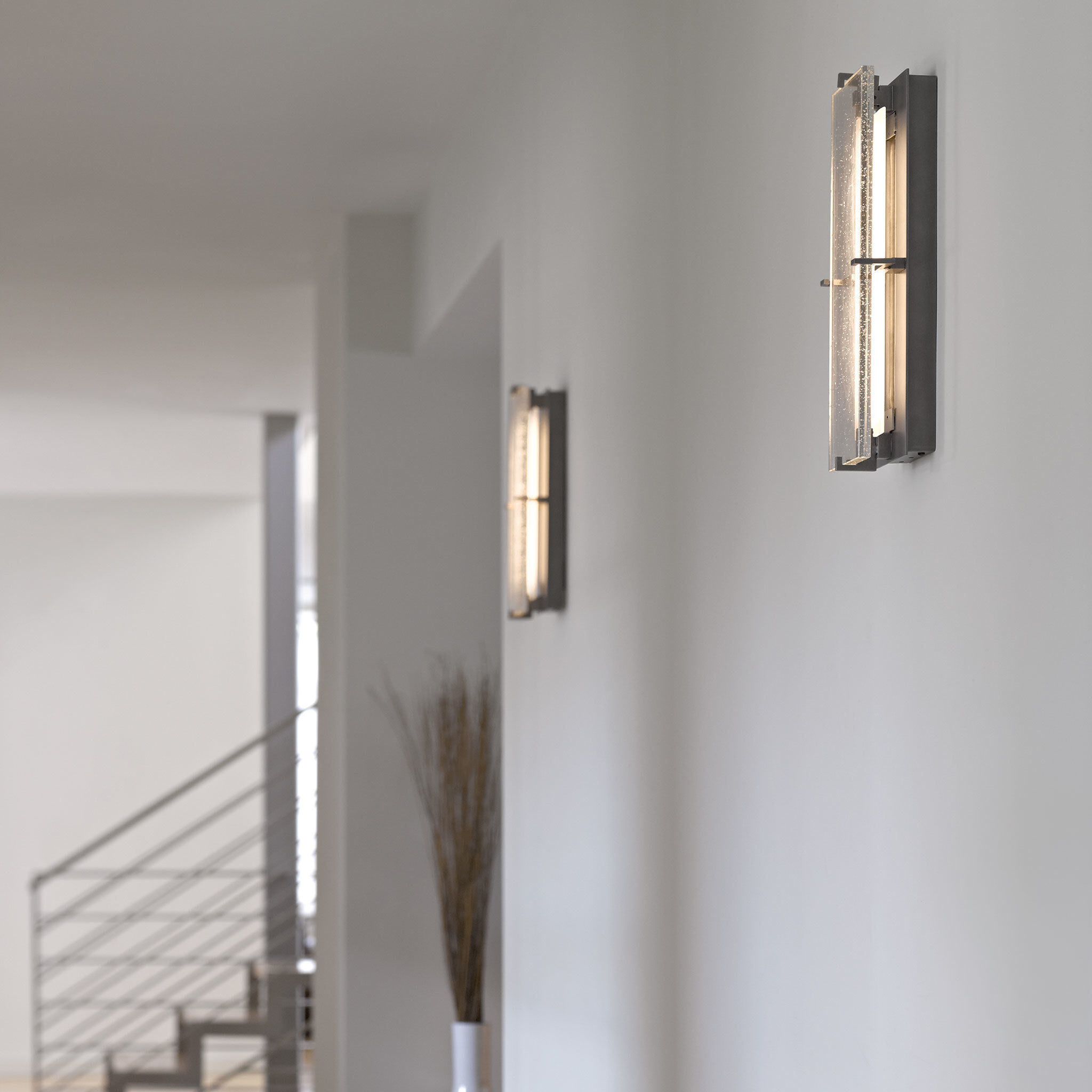 Ethos LED 18.3 inch Coastal Burnished Steel Outdoor Sconce - Open Box