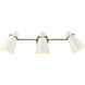 Reeva Vanity Wall Light in Glossy Ecru