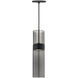 Sean Lavin Manette 1 Light 12 Black/Satin Nickel Low-Voltage Pendant Ceiling Light in Transparent Smoke and Transparent Smoke, MonoRail, Black with Satin Nickel