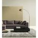 Astoria 78 inch 100.00 watt Antique Brass and White Marble Arc Lamp Portable Light