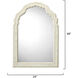 Chateau 36 X 24 inch Smooth White Mirror, Inline