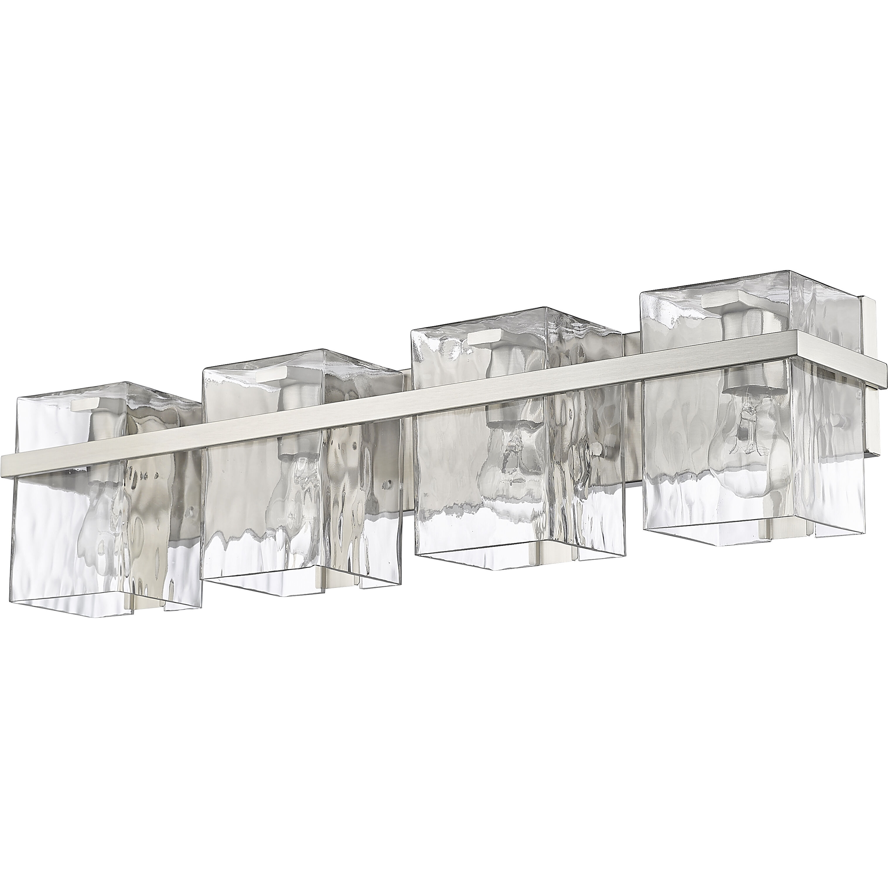 Bennington 4 Light 29.25 inch Brushed Nickel Bathroom Vanity Wall Light