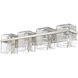 Bennington 4 Light 29.25 inch Brushed Nickel Bathroom Vanity Wall Light