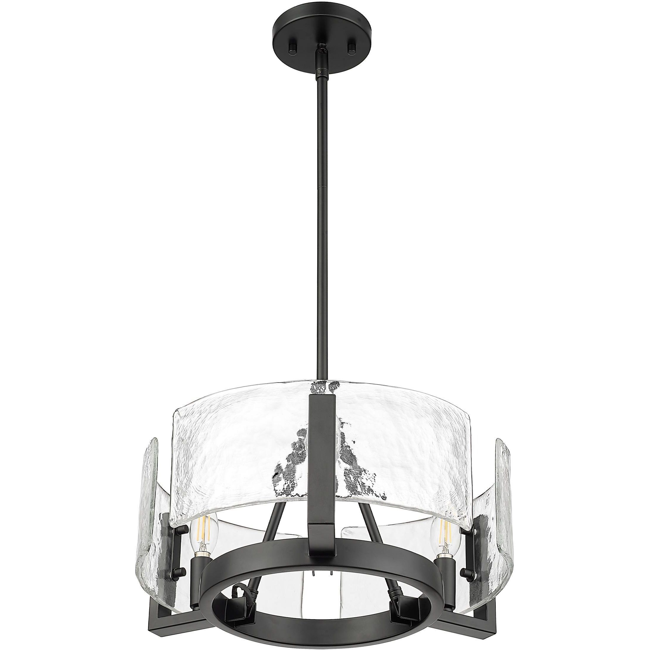 Aenon 16.5 inch 60.00 watt Matte Black Chandelier Ceiling Light
