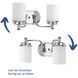 Glide 2 Light 16 inch Polished Chrome Bath Vanity Wall Light, Design Series