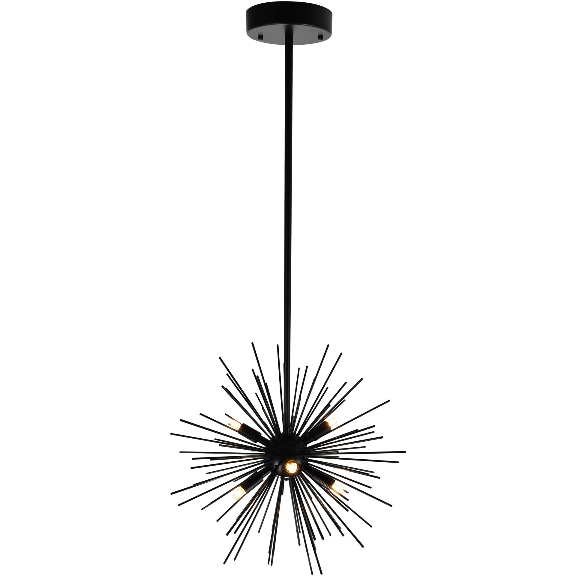 Savannah 6 Light 16 inch Black Chandelier Ceiling Light