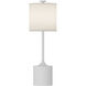 Alora Mood Issa 26.38 inch 1.00 watt White and Ivory Linen Table Lamp Portable Light in White with Ivory Linen
