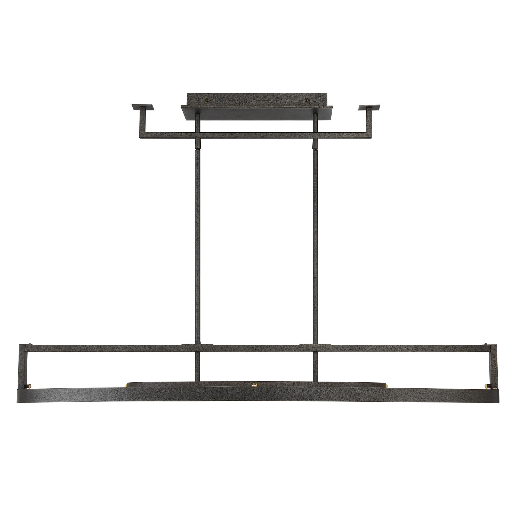 Tribeca LED 44 inch Smoked Iron And Soft Brass Island Light Ceiling Light