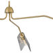 Altman 3 Light 60 inch Lacquered Brass Chandelier Ceiling Light