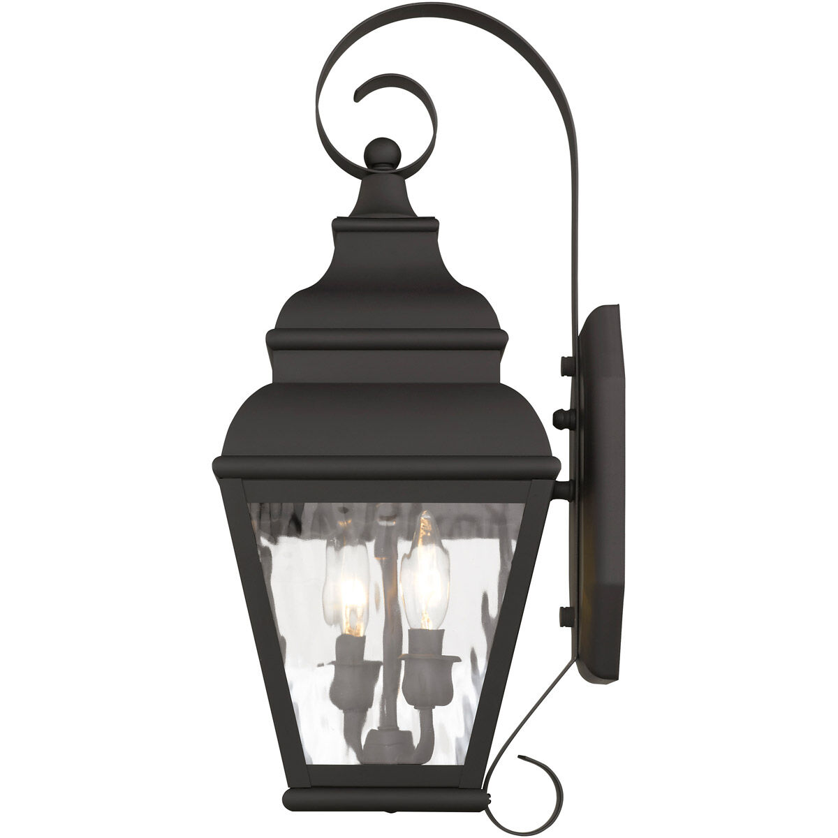 Exeter 2 Light 22 inch Bronze Outdoor Wall Lantern