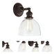 Union Square 1 Light 7 inch Oil Rubbed Bronze Wall Sconce Wall Light in Clear Mouth Blown